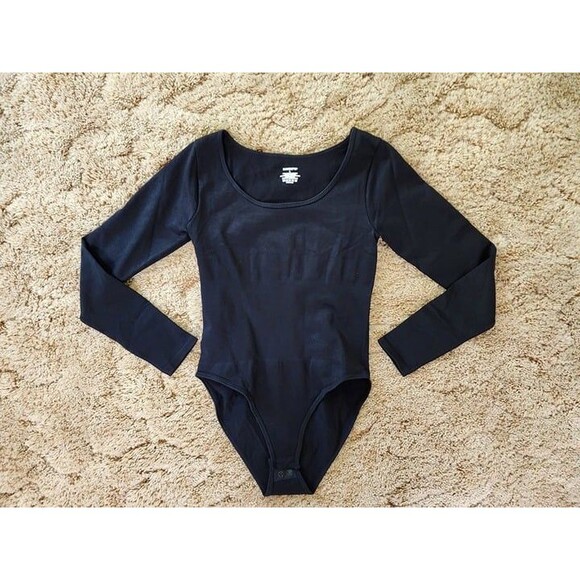 MANGOPOP Women's Crew Neck Long Sleeve T Shirts Bodysuit Jumpsuit. Size: L. NWT - Picture 1 of 5